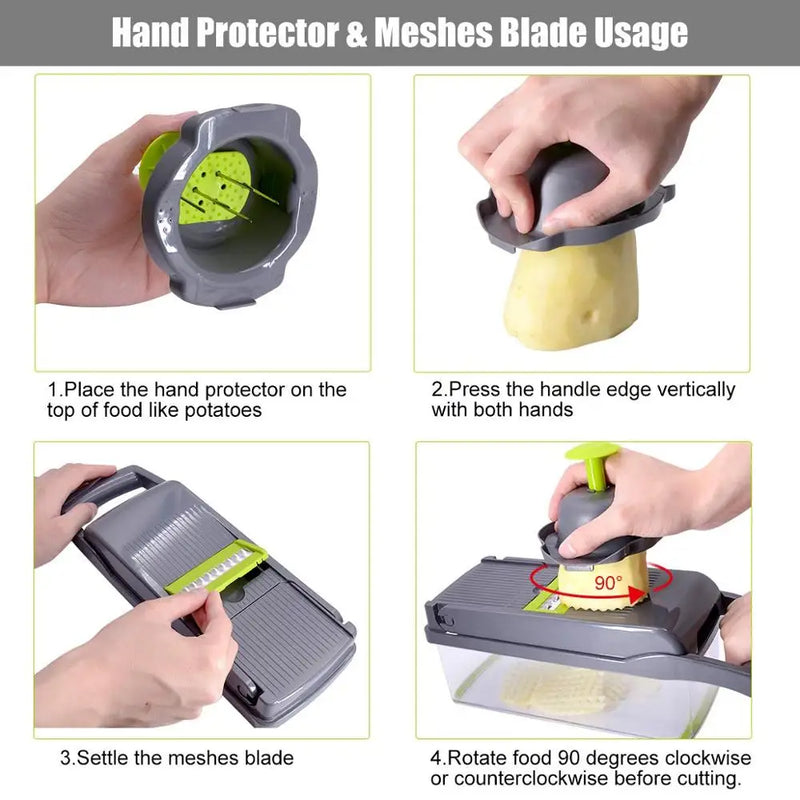 Cortador multifuncional para vegetais