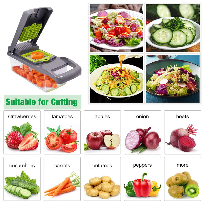 Cortador multifuncional para vegetais
