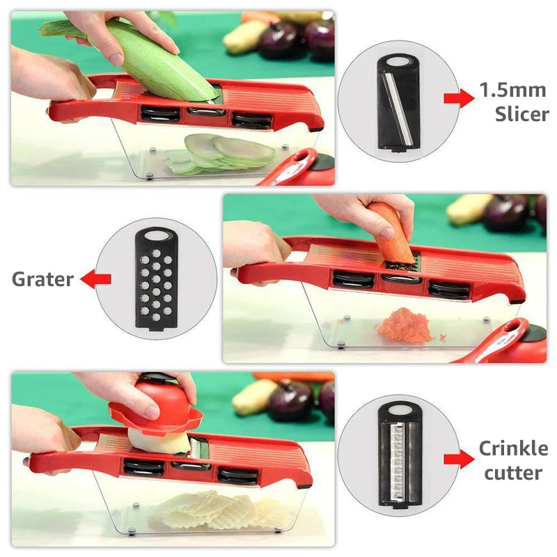 Cortador multifuncional para vegetais