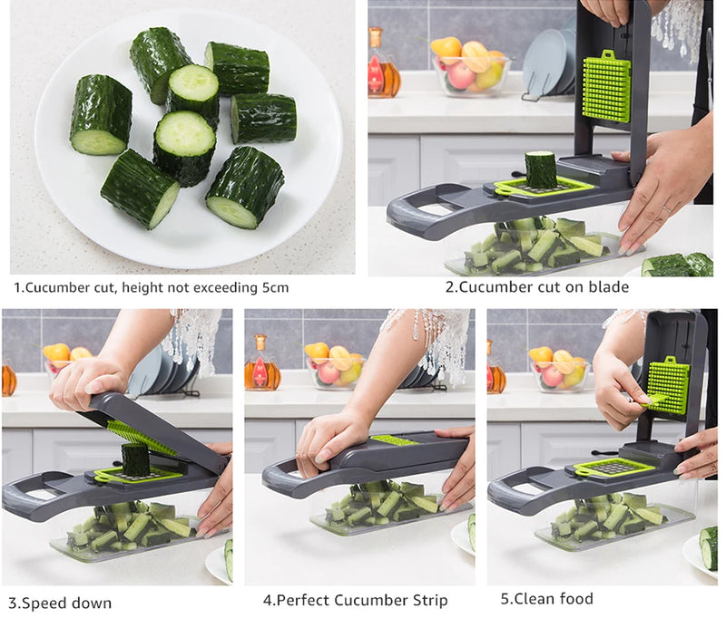 Cortador multifuncional para vegetais