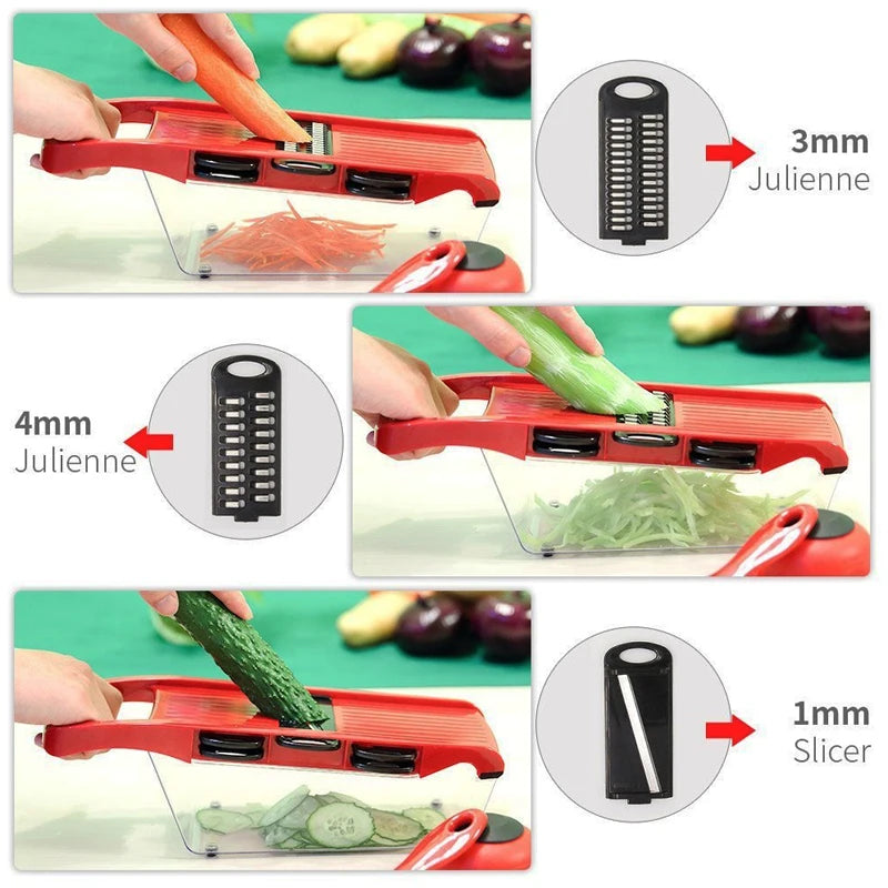 Cortador multifuncional para vegetais